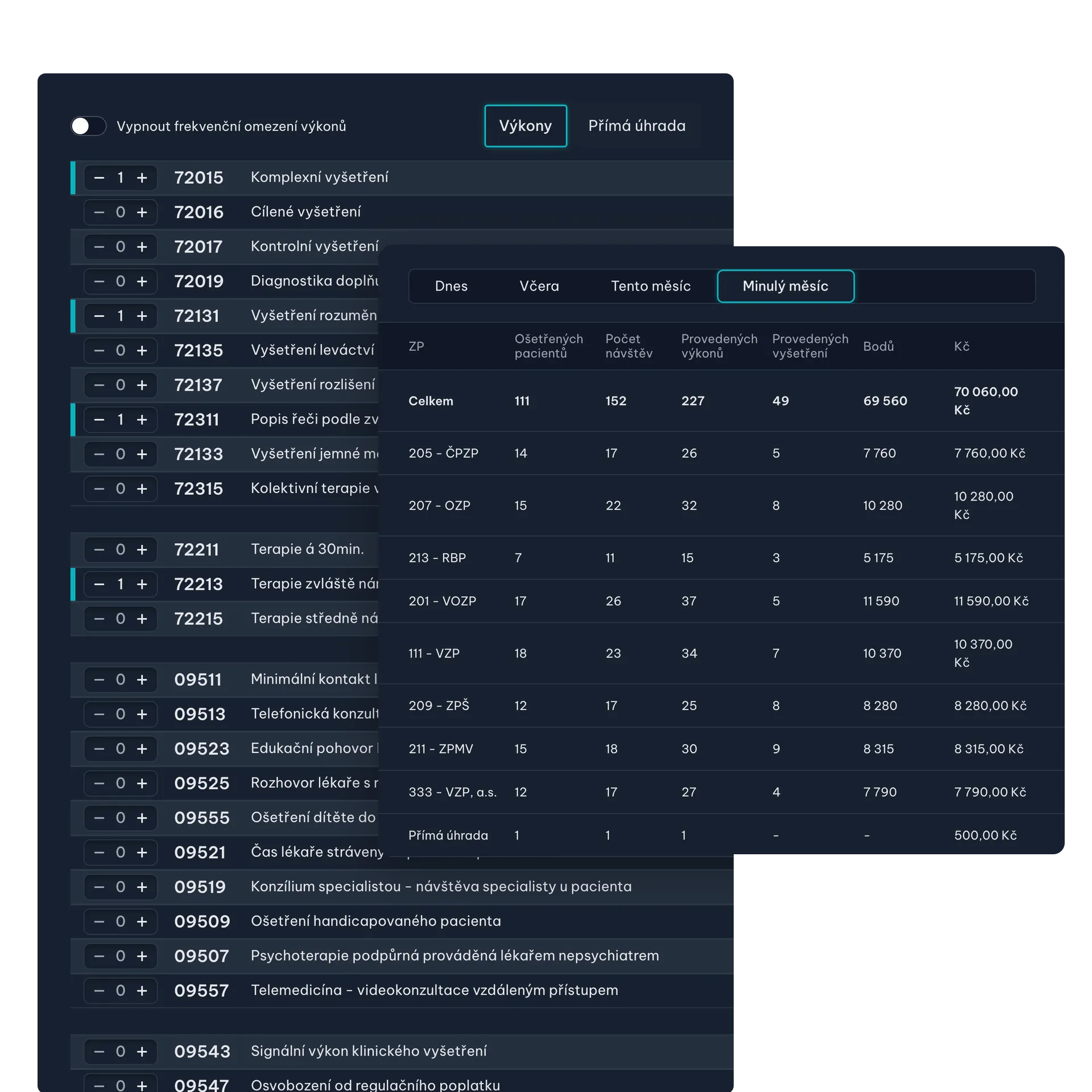 Karta pacienta v LOGOPAD aplikaci